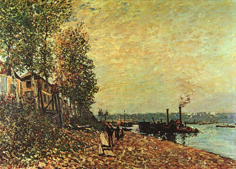 Alfred Sisley The Tugboat Germany oil painting art